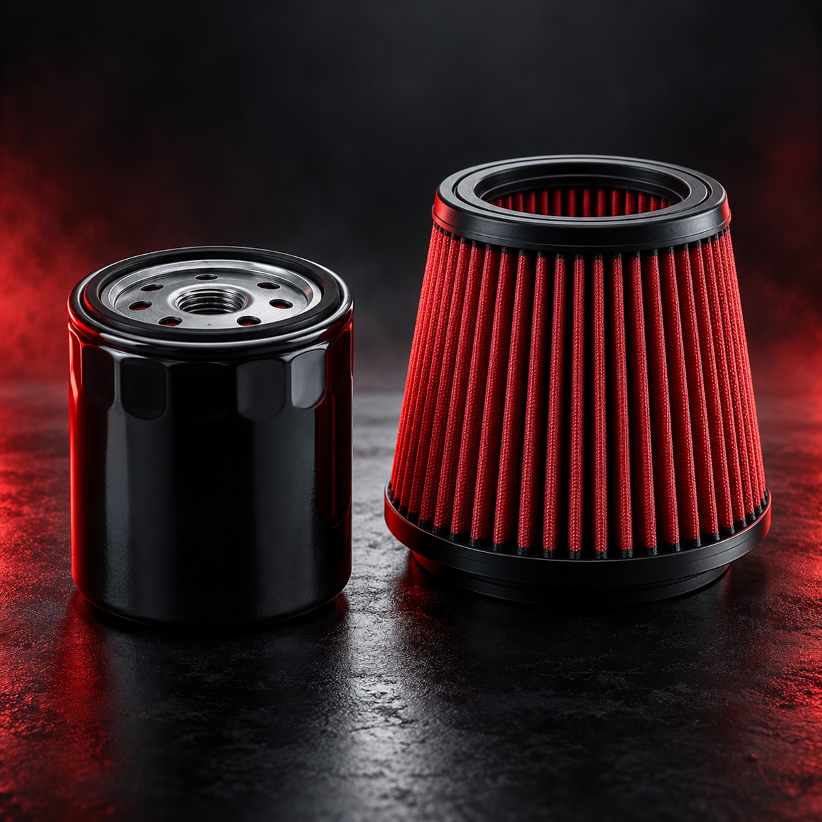 Oil filter and air filter